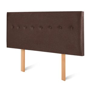 Cabecero Javier tela anti fluidos Marrón King