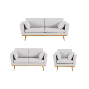 Juego de Sala 3-2-1 Lion Tapizado Microfibra