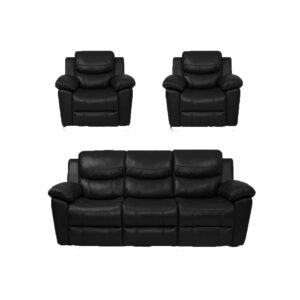 Juego de Sala Reclinable 3-1-1 Lucas Elegante Cuerina