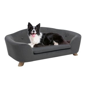 Sofá XL 1 cuerpo Gris Tela anti rasguños