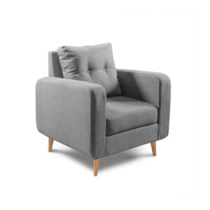 Poltrona Anea Gris Tela Antifluidos 80x80x80